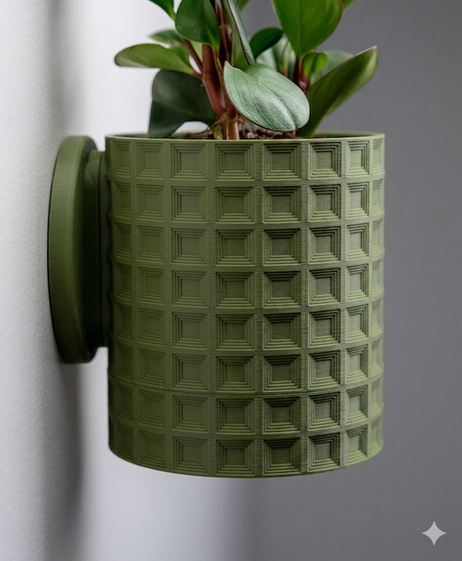 Evoliv Echo – Wandblumentopf mit Tropfschale
