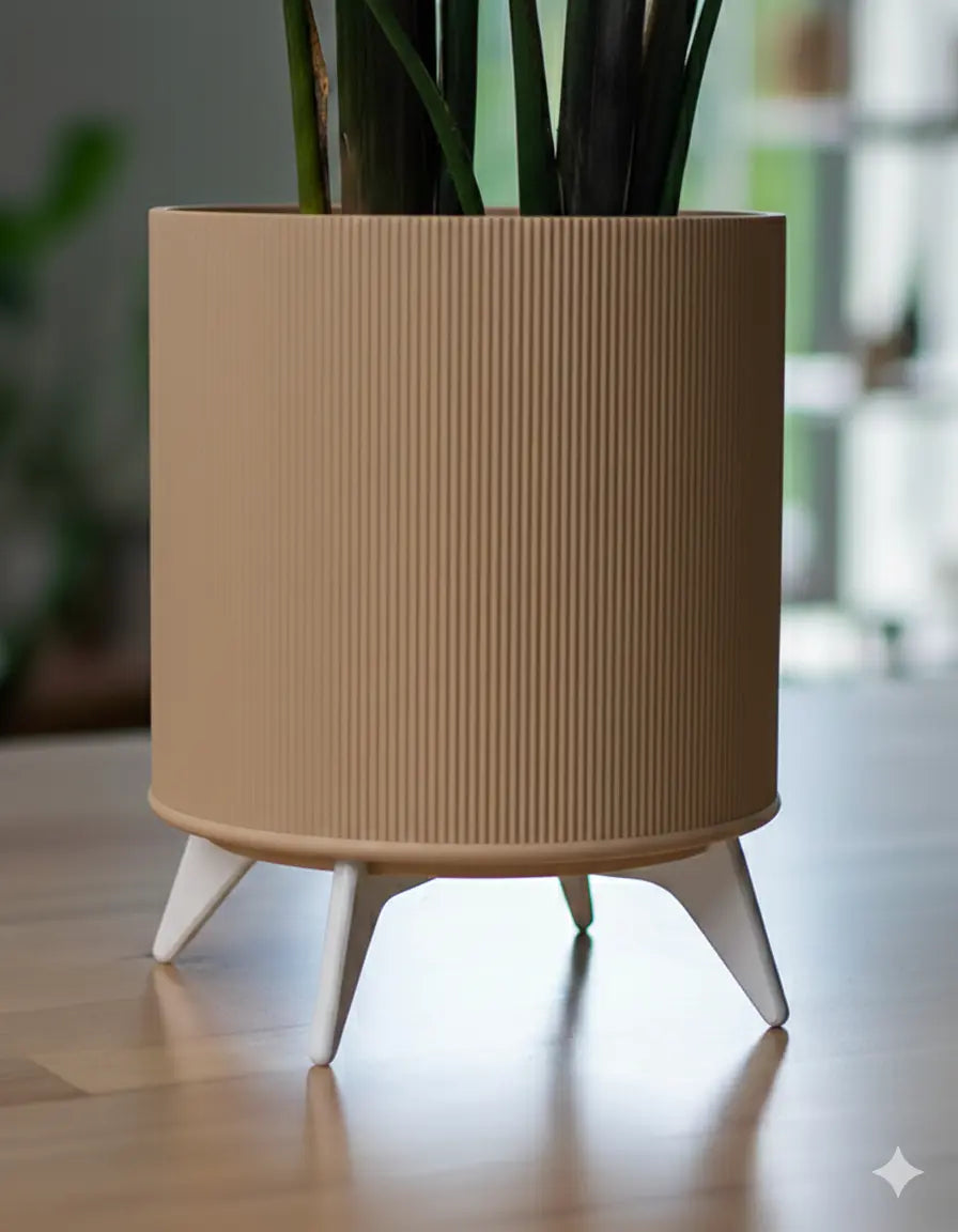 Evoliv „The Tyler“ – Moderner Pflanztopf mit Ständer - Evoliv