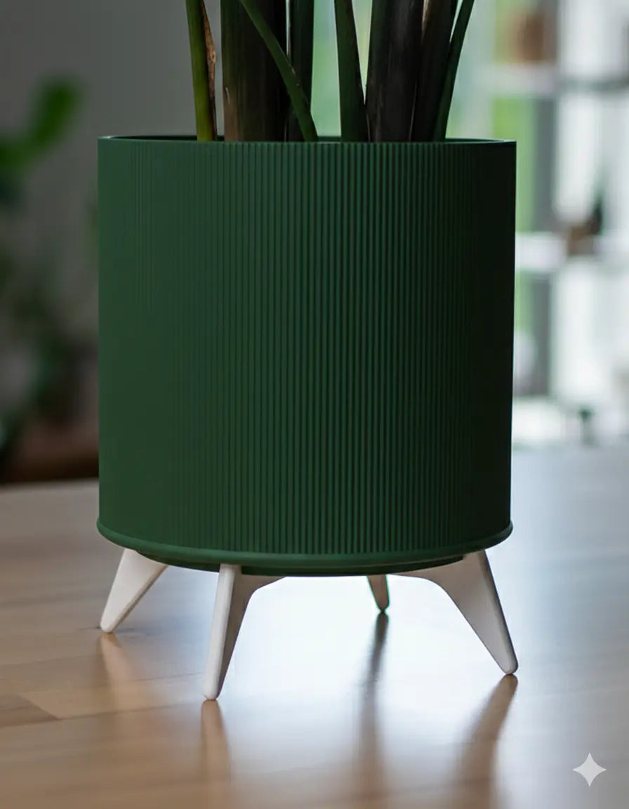 Evoliv „The Tyler“ – Moderner Pflanztopf mit Ständer - Evoliv